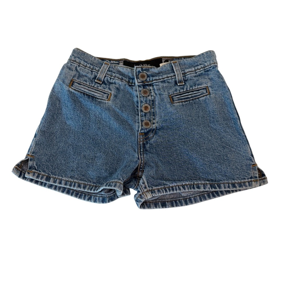 Vintage Levi's SilverTab Welt Pocket Shorts Girls Size 10 High Rise Snap Button